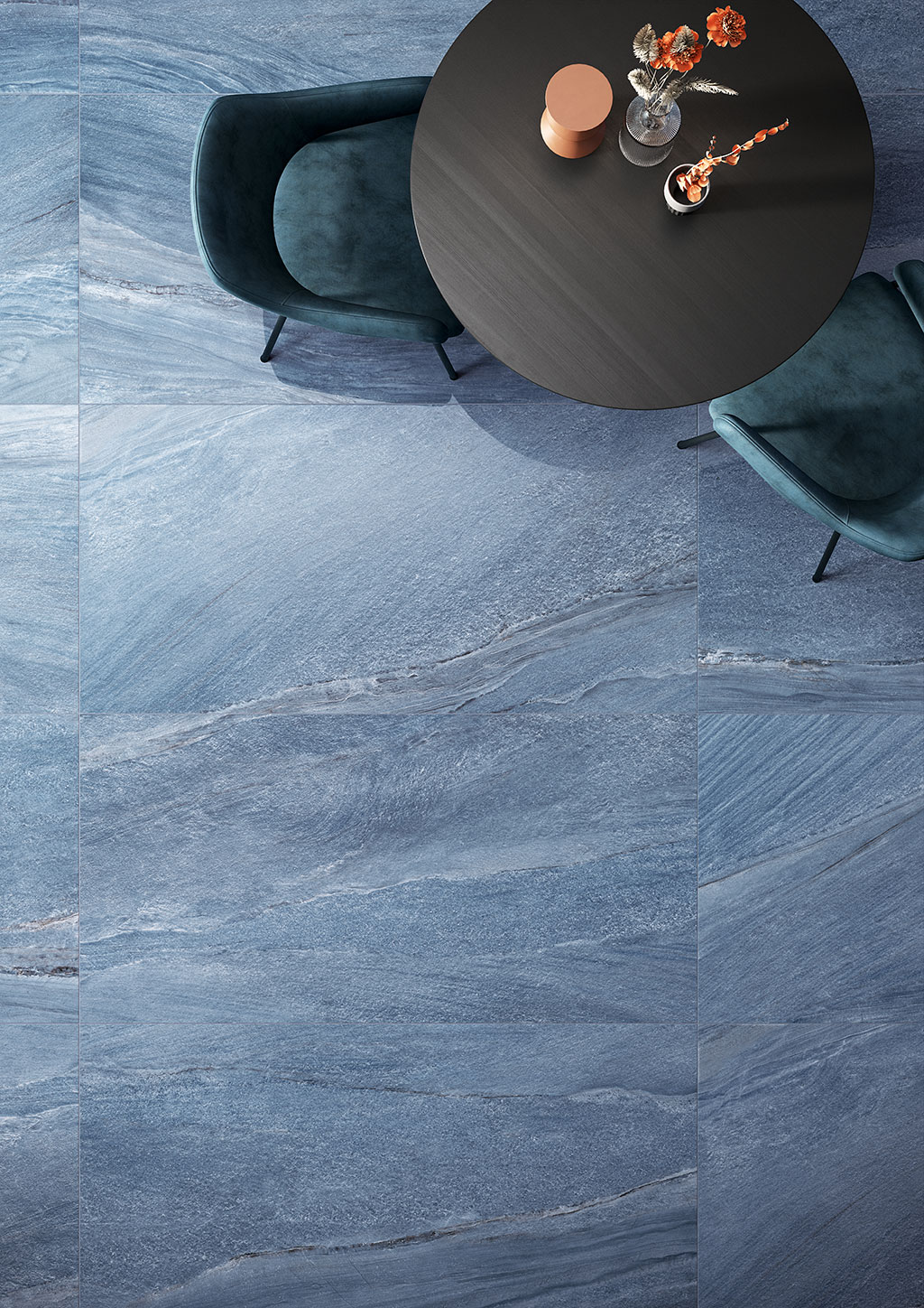 Carrelage marbre série Intense, Azul Bahia - 74x148