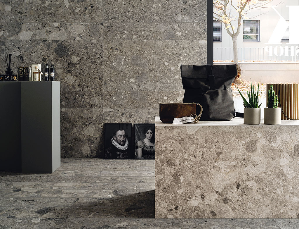 Carrelage pierre série Ceppo di gré, Antracite - 20x120 - 60x120 - Grigio chiaro - 60x120